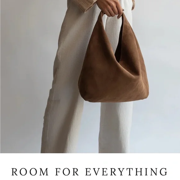 Brown Suede Women's Bag - Picture 5 of 9